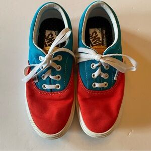 Vans ComfyCush Era Multi Block Low-Top Canvas Sneakers woman’s 5.5 men’s 4
